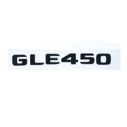 GLBPVPMTMB 2017 Letters Emblem Badge For Mercedes Benz GLE250d GLE300d GLE350d GLE400 GLE450 4Matic Car Styling Trunk Nameplate Sticker Autoaufkleber(GLE450 glossy black) von GLBPVPMTMB