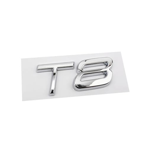 GLBPVPMTMB 2PCS Car 3D ABS Trunk Letters Logo Badge Emblem Decals Styling Sticker For Volvo T3 T4 T5 T6 T8 V8 AWD XC40 XC60 XC90 S40 S60 S80 S90 Autoaufkleber(J) von GLBPVPMTMB