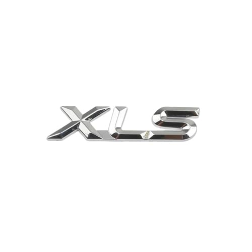 GLBPVPMTMB 2pcs Car LE XLE XLS Trunk Boot Fender Logo Emblem Badge Decals Sticker For Toyota Avalon Camry Rav4 Sienna Highlander Accessories Autoaufkleber(XLS silver) von GLBPVPMTMB