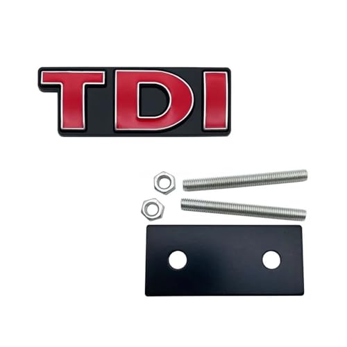 GLBPVPMTMB Aufkleber für VW Golf Passat Tiguan Jetta Amarok TDI Badge 3D Metall Auto Aufkleber Dekoration Seitenaufkleber (Stil 8) von GLBPVPMTMB