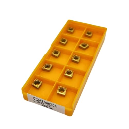 GLBPVPMTMB CCMT060204 Hartmetalleinsatz Schneidwerkzeug CNC-Dreheinsatz SCLCR1212H06 SCLCR1010H06 Interner Drehwerkzeughalter Fräseinsätze(CCMT060204 UE6020) von GLBPVPMTMB