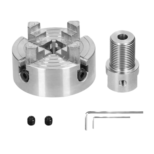 GLBPVPMTMB Drehfutter, 3 Backen/4 Backen, manuelle selbstzentrierende Befestigungsschraube for Schleif-, Fräs- und Drehmaschinen Bohrfutter(3 jaws-8mm) von GLBPVPMTMB