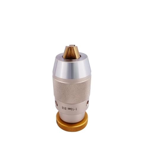 GLBPVPMTMB For B10 B12 B16 B18 B22 Automatische Selbst Straffen Keyless Bohrfutter Adapter Halter Kegel Loch Drehmaschine Fräsmaschine CNC bohren Werkzeug Bohrfutter(B18(1-16mm) Gold) von GLBPVPMTMB