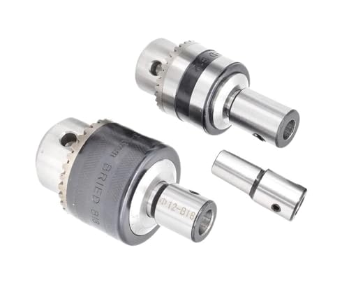 GLBPVPMTMB For Bohrfutter B10 B12 B16 B18 leichte Schlüssel Tapper Kegel + 1 Stück Adapter Motorwellenhülse Pleuel Bohrmaschine Werkzeug Bohrfutter(Inner hole 6mm -B12) von GLBPVPMTMB