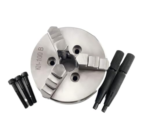 GLBPVPMTMB For K01-50 Drehfutter Drei Backen M14 * 1 Pleuel for K01-50/63/80/100 Selbstzentrierende Mini DIY Metall Holz Drehmaschine Werkzeuge Bohrfutter(K01-100B) von GLBPVPMTMB