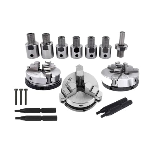 GLBPVPMTMB For K01-50 Drehfutter Drei Backen M14 * 1 Pleuel for K01-50/63/80/100 Selbstzentrierende Mini DIY Metall Holz Drehmaschine Werkzeuge Bohrfutter(M14-10mm) von GLBPVPMTMB