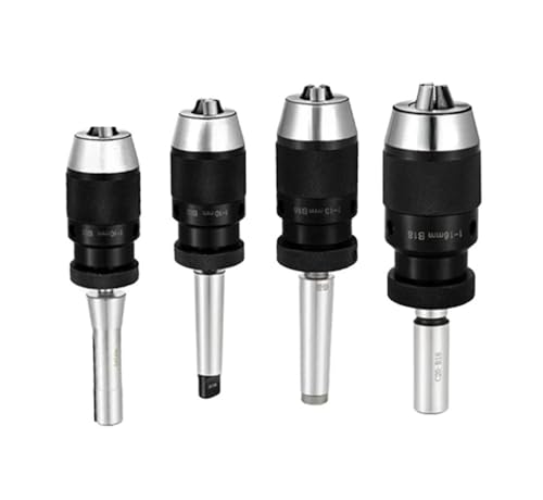 GLBPVPMTMB Selbstspannendes Bohrfutter B10 B12 B16 B18 B22 for Morsefutter-Drehmaschine CNC-Bohrmaschine MT2 MT3 MT4 MT5 R8 C10 C12 C16 C20 Bohrfutter(R8-B16 (1-13mm) 7-16) von GLBPVPMTMB