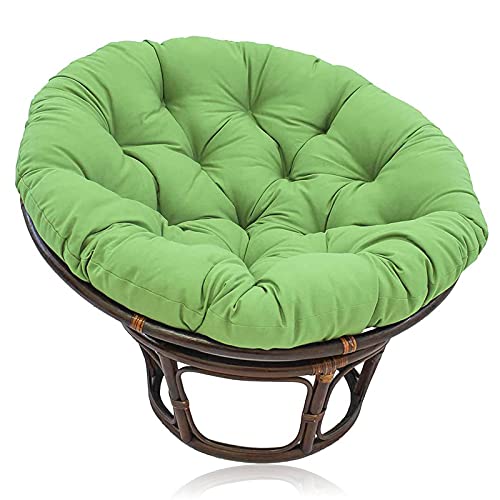 Papasan Stuhlkissen, Rundes Stuhlkissen Papasan, Papasan Kissen, Outdoor Verdicken Rundes Hängematten Stuhlkissen, Geeignet für Gartenterrasse im Freien,Grün,90 * 90cm von GLDSD