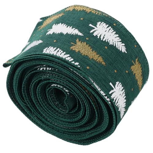 GLEAVI 1 Rolle Weihnachtsband für DIY Dekorationen Yards Drahtgebundenes Geschenkband mit Cartoon für Weihnachtsbäume Kränze Schleifen und Geschenkverpackungen Goldene und Weiße GLEAVI 1 Rolle Weihnachtsband für DIY Dekorationen Yards Drahtgebundenes Geschenkband mit Cartoon für Weihnachtsbäume Kränze Schleifen und Geschenkverpackungen Goldene und Weiße von GLEAVI