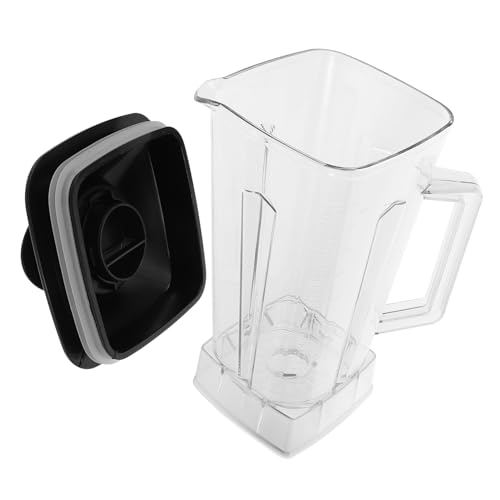 GLEAVI 1 Satz Ersatzbecher für Standmixer Wiederverwendbarer Transparenter Kunststoffbecher mit Deckel für Smoothies und Säfte Leicht zu Reinigen und Sicher der Anwendung von GLEAVI