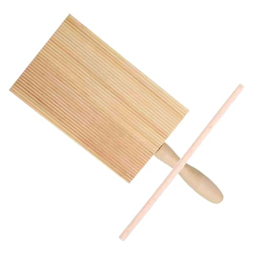 GLEAVI 1 Satz Gnocchi Brett aus Holz Praktischer Gnocchi Maker mit Griff für Einfache Teigherstellung für Pasta zu Besonderen Anlässen von GLEAVI