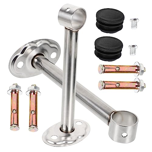 GLEAVI 1 Satz Kleiderstangenhalterung Rostfreier Stabiler Halt für Handtücher Kleidung und Installieren für und Außenbereich Zufällige Farbe Zufällige Farbe von GLEAVI