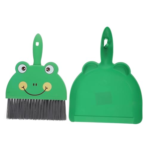 GLEAVI 1 Satz Mini Kehrschaufel und Bürstenset Cartoon Tierdesign Handliches Reinigungswerkzeug für Schreibtische und Kleine Flächen Leicht und Platzsparend für Zuhause und Büro von GLEAVI