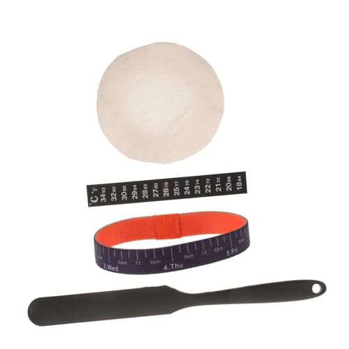 GLEAVI 1 Satz Sauerteig Starter Zubehör Set Teilig mit Stoffabdeckung Temperaturstreifen Datumsband und Spatel für Optimale Fermentation zu Hause Bäckereien oder Cafés GLEAVI 1 Satz Sauerteig Starter Zubehör Set Teilig mit Stoffabdeckung Temperaturstreifen Datumsband und Spatel für Optimale Fermentation zu Hause Bäckereien oder Cafés von GLEAVI
