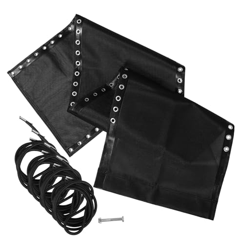 GLEAVI 1 Set Ersatzstoff Für Liegestuhl Schaukel Ersatzstoff Loungesessel Ersatzstoff Massagesessel Teile Stuhl Rohrgeflecht Stuhl Ersatzteile Schwarzes Nylon von GLEAVI