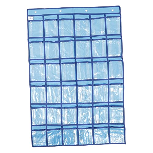 GLEAVI 1 Stück Fächer Wandhängende Aufbewahrungstasche Transparenter Organizer für Tür oder Wand für Schmuck Handys und Kinderartikel Haken Langlebig und Pflegeleicht von GLEAVI