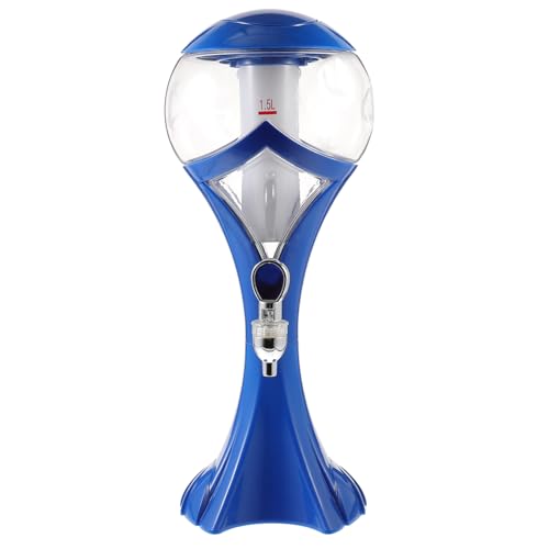 GLEAVI 1 Stück Luminous Icicle Wine Trivider Bier Getränkespender Turm Alkoholspender Wasserhahn Flasche Partyversorgung Weinspender Getränkeflasche Cocktailspender Plastik Blau von GLEAVI