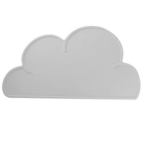 GLEAVI 1 Stück Silikon-tischset rutschfest Baby-tischset Wolkenform Essensmatte Und Hitzebeständig Für Jungen Und Mädchen Zufällige Farbe von GLEAVI