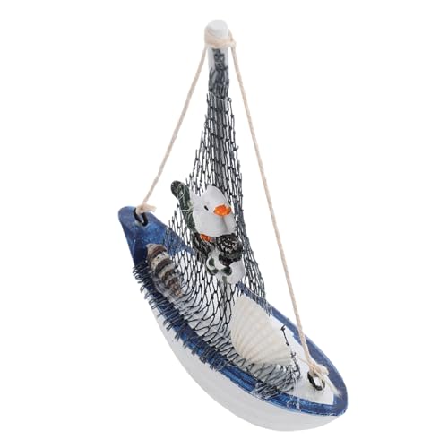GLEAVI 1 Stück Segelmodell Party Dekoration Wohnkultur Dekorativ nautisch schreibtischdeko Living Room Decoration Schiffsmodell Craft filigranes segelboot mediterranes Schiffsdekor Holz von GLEAVI