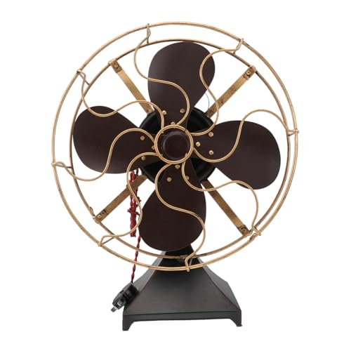 GLEAVI 1 Stück Vintage Tischventilator Modell Handgefertigter Dekofächer für Schlafzimmer und Rustikale Eisenoptik als Fotorequisit Blättrig Stabiler Standfuß GLEAVI 1 Stück Vintage Tischventilator Modell Handgefertigter Dekofächer für Schlafzimmer und Rustikale Eisenoptik als Fotorequisit Blättrig Stabiler Standfuß von GLEAVI