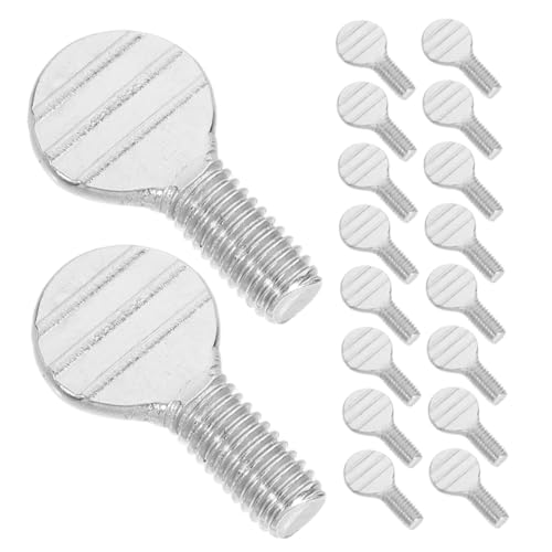 GLEAVI 10 Paare Edelstahl Daumenschrauben Gewindeschrauben Rotisserie Ersatzteile Kompatibel für Airfryer und Backofen Grillzubehör Befestigung für Grillspieß von GLEAVI