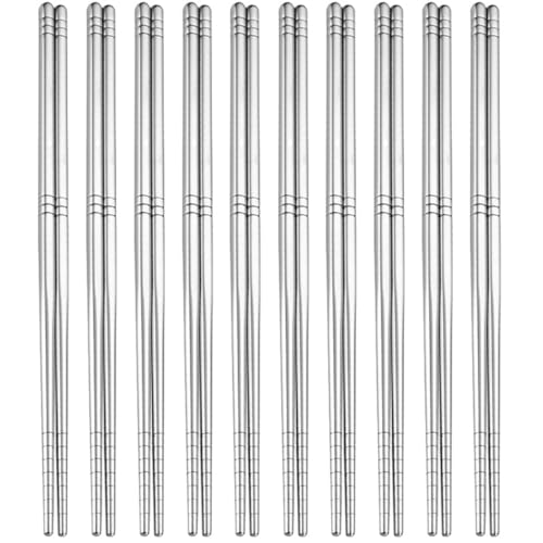 GLEAVI Essstäbchen 10 Paar Rutschfeste Multifunktions Essstäbchen für Zuhause Wiederverwendbare für Asiatische Küche Spülmaschinenfest Design für Sushi und Ramen GLEAVI Essstäbchen 10 Paar Rutschfeste Multifunktions Essstäbchen für Zuhause Wiederverwendbare für Asiatische Küche Spülmaschinenfest Design für Sushi und Ramen von GLEAVI
