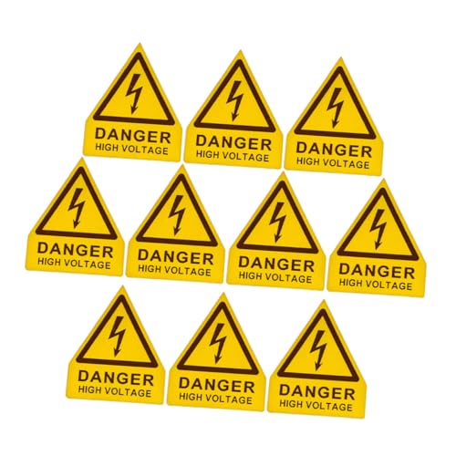 GLEAVI 10 Stück Hochspannungs warnaufkleber PVC Selbstklebend Widerstandsfähig Klare Gefahrenkennzeichnung für Elektrische Anlagen und Industriegeräte Einfache Anbringung GLEAVI 10 Stück Hochspannungs warnaufkleber PVC Selbstklebend Widerstandsfähig Klare Gefahrenkennzeichnung für Elektrische Anlagen und Industriegeräte Einfache Anbringung von GLEAVI