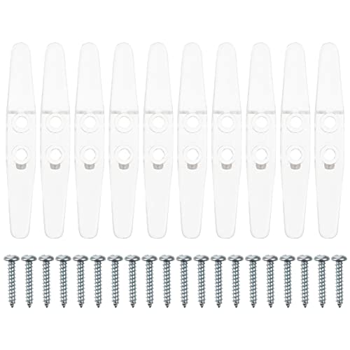 GLEAVI 10 Stück Jalousien Schnur Halterungen Transparent Sicherheits Rope Cleat für Fenster Einfache Installation Robust und Langlebig für Gardinen und von GLEAVI