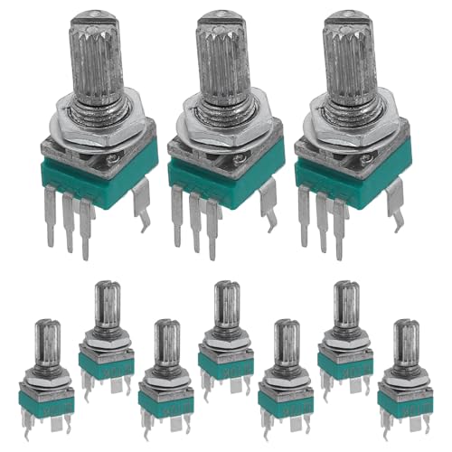 GLEAVI 10 Stück Präzisions Potentiometer mit Halterung Ohm Vertikal für Audiogeräte Einfache Verbindung für Reparaturen und Professionelle Anwendungen GLEAVI 10 Stück Präzisions Potentiometer mit Halterung Ohm Vertikal für Audiogeräte Einfache Verbindung für Reparaturen und Professionelle Anwendungen von GLEAVI