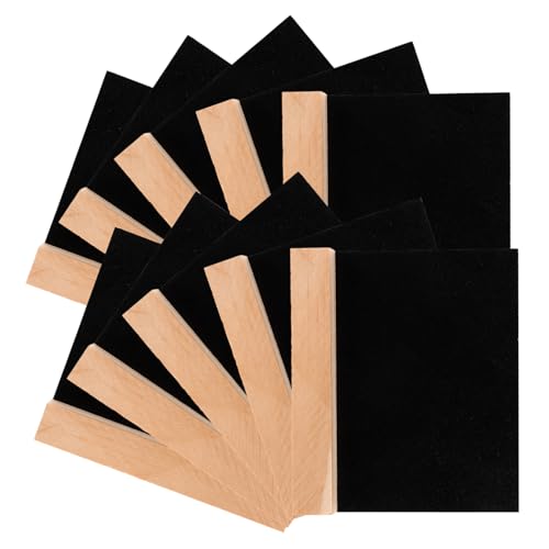 GLEAVI 10 Stück Teiliges Doppelseitiges Kreidetafel aus Holz Wiederverwendbare Kleine Memo Schilder mit Ständer für Partys Buffets und Dekorative Nachrichtenanzeigen GLEAVI 10 Stück Teiliges Doppelseitiges Kreidetafel aus Holz Wiederverwendbare Kleine Memo Schilder mit Ständer für Partys Buffets und Dekorative Nachrichtenanzeigen von GLEAVI