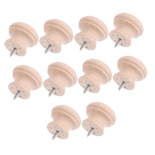 GLEAVI 10 Stück Teiliges Holzschubladenknöpfe Rund Selbstbohrende Massivholzgriffe Design für Schränke Kommoden Kleiderschränke Küchenmöbel Einfache Montage Langlebig Vielseitig GLEAVI 10 Stück Teiliges Holzschubladenknöpfe Rund Selbstbohrende Massivholzgriffe Design für Schränke Kommoden Kleiderschränke Küchenmöbel Einfache Montage Langlebig Vielseitig von GLEAVI