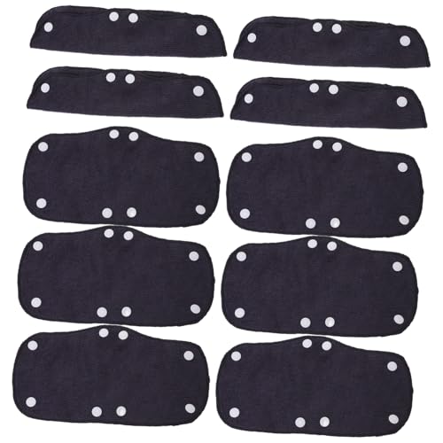 GLEAVI 10 Stück Teiliges Schweißband für Schutzhelm Waschbare Wiederverwendbare Hard Hat Sweat Liner aus Weichem Polyester Atmungsaktiv Komfortabel Installieren Ersatz Hard Hat Zubehör von GLEAVI