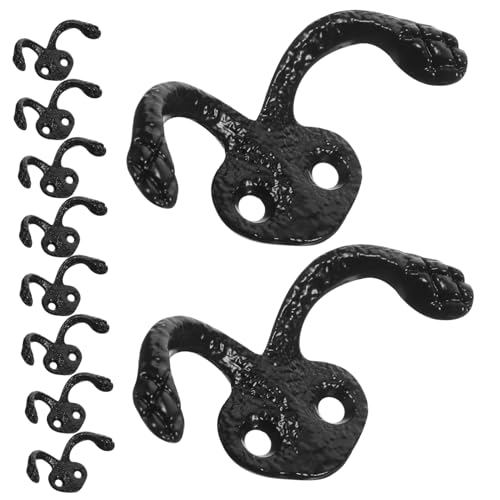 GLEAVI 10 Stück Wandhaken aus Metall mit Schrauben Vintage Design für Jacken Hüte Taschen und Handtücher für Küche Bad Flur und Garage GLEAVI 10 Stück Wandhaken aus Metall mit Schrauben Vintage Design für Jacken Hüte Taschen und Handtücher für Küche Bad Flur und Garage von GLEAVI