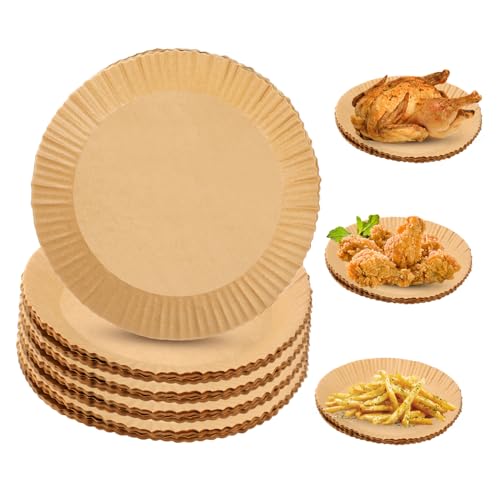 GLEAVI 100 Stück Backpapier für Heißluftfritteuse Unbeschichtet Antihaft Ölbeständig Backpapier Einsatz für Airfryer Zubehör Geeignet für Backofen Grill Camping und Party GLEAVI 100 Stück Backpapier für Heißluftfritteuse Unbeschichtet Antihaft Ölbeständig Backpapier Einsatz für Airfryer Zubehör Geeignet für Backofen Grill Camping und Party von GLEAVI