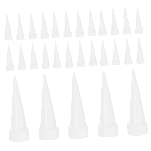 GLEAVI 100 Stück Präzise Caulk Tip Werkzeug Weiß Kleine Caulking Nozzles für Kontrollierte Abdichtung und Klebstoffauftrag Leicht Kompakt Geeignet für DIY und GLEAVI 100 Stück Präzise Caulk Tip Werkzeug Weiß Kleine Caulking Nozzles für Kontrollierte Abdichtung und Klebstoffauftrag Leicht Kompakt Geeignet für DIY und von GLEAVI