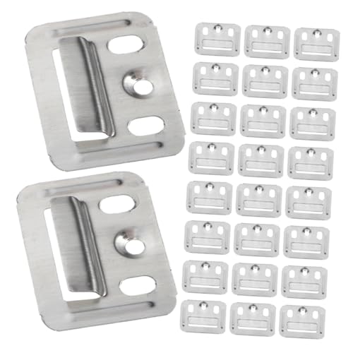 GLEAVI 100 Stück Wandpaneel Montageclips Edelstahlschnallen Für Bambusfaserplatten Integrierte Wandpaneelklemmen Möbelbefestigungen Klemmaufhänger GLEAVI 100 Stück Wandpaneel Montageclips Edelstahlschnallen Für Bambusfaserplatten Integrierte Wandpaneelklemmen Möbelbefestigungen Klemmaufhänger von GLEAVI