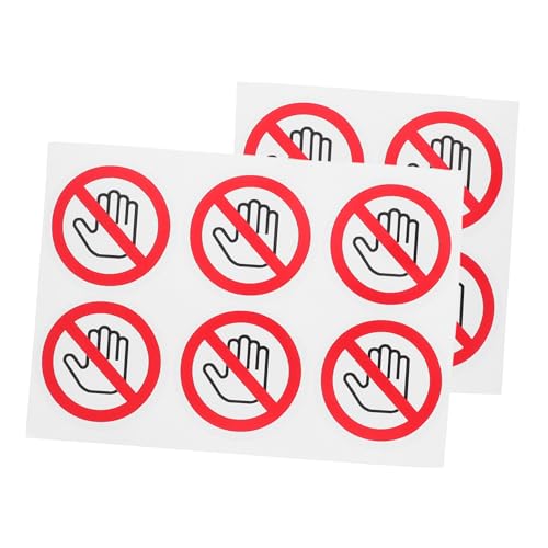 GLEAVI 10 Stück Sicherheitswarnschild-Aufkleber „Nicht Berühren“-Aufkleber Für Fabrikmaschinen Warnaufkleber Für Den Arbeitsplatz GLEAVI 10 Stück Sicherheitswarnschild-Aufkleber „Nicht Berühren“-Aufkleber Für Fabrikmaschinen Warnaufkleber Für Den Arbeitsplatz von GLEAVI