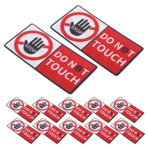 GLEAVI 12 Stück Berühren Warnaufkleber Selbstklebende Sicherheitswarnzeichen Witterungsbeständige Haftetiketten für Werkzeugkasten Glas Wand und Maschinen Vielseitig für Innen GLEAVI 12 Stück Berühren Warnaufkleber Selbstklebende Sicherheitswarnzeichen Witterungsbeständige Haftetiketten für Werkzeugkasten Glas Wand und Maschinen Vielseitig für Innen von GLEAVI