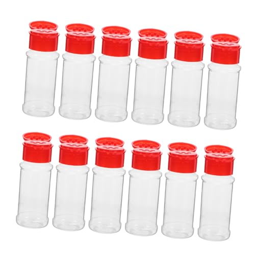GLEAVI 12 Stück Gewürzstreuer Transparent Gewürzbehälter Präzise Dosierung Auslaufsicher Vielseitig für Salz Pfeffer Camping Küche Reise GLEAVI 12 Stück Gewürzstreuer Transparent Gewürzbehälter Präzise Dosierung Auslaufsicher Vielseitig für Salz Pfeffer Camping Küche Reise von GLEAVI
