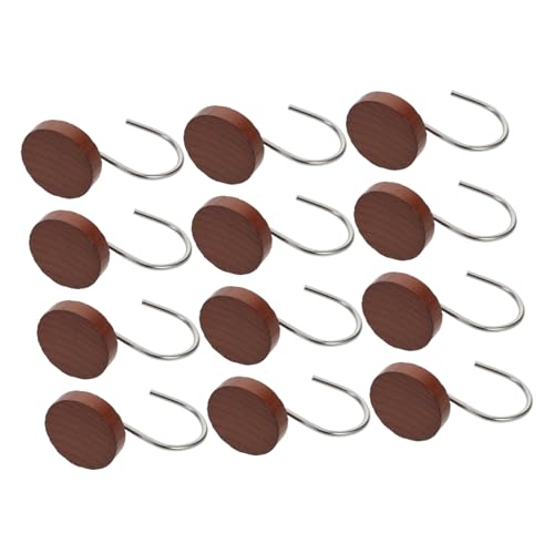 GLEAVI 12 Stück Rustikale Duschvorhanghaken aus Holz mit Metallringen für Sanftes Langlebiges Gleiten Starke Halterung Vielseitig Einsetzbar Braun Dekorative Badezimmer-Accessoires GLEAVI 12 Stück Rustikale Duschvorhanghaken aus Holz mit Metallringen für Sanftes Langlebiges Gleiten Starke Halterung Vielseitig Einsetzbar Braun Dekorative Badezimmer-Accessoires von GLEAVI