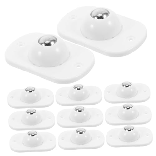 GLEAVI 16 Stück Teiliges Selbstklebende Mini Lenkrollen mit Edelstahl Lagern Möbelrollen Geräuscharm Drehbar Einfache Montage ohne Bohren für Sofa Bett Tisch Zuhause und Büro von GLEAVI