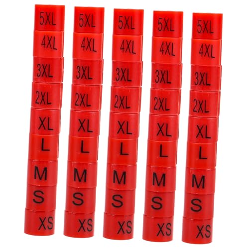 GLEAVI 180 Stck Teiliges Kleiderbügel größenschild Kunststoff Größenringe XS zu Langlebige Kleiderbügel marker für Kleidungsladen Schnelles Sortieren und Schnelle Größenübersicht GLEAVI 180 Stck Teiliges Kleiderbügel größenschild Kunststoff Größenringe XS zu Langlebige Kleiderbügel marker für Kleidungsladen Schnelles Sortieren und Schnelle Größenübersicht von GLEAVI