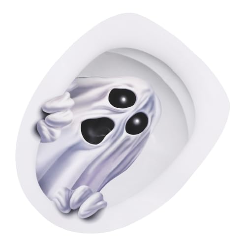 GLEAVI 1Blatt Halloween Toilettenaufkleber Selbstklebendes Poster für Gruselige Wanddekoration für Toiletten und Glastüren Material für Einfache Anwendung von GLEAVI