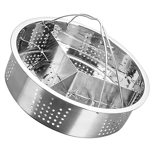 GLEAVI 1Satz Dampferkorb Trivet Rack für Dämpfen von Gemüse und Sicherer Halt Doppelte Leicht zu Reinigen und Langlebig von GLEAVI