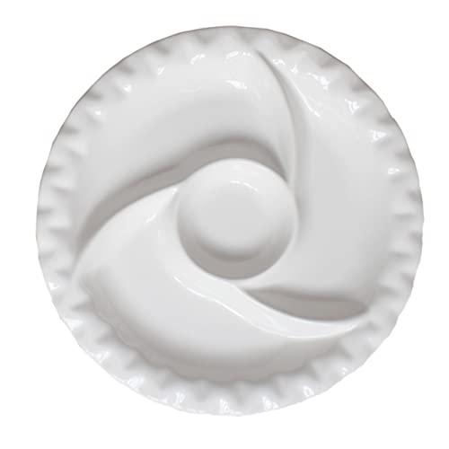 GLEAVI 1Stück Einzelner Snack Teller mit Fächern Servierplatte für Früchte Trockenfrüchte und Snacks und Leicht zu Reinigen für Hochzeiten GLEAVI 1Stück Einzelner Snack Teller mit Fächern Servierplatte für Früchte Trockenfrüchte und Snacks und Leicht zu Reinigen für Hochzeiten von GLEAVI