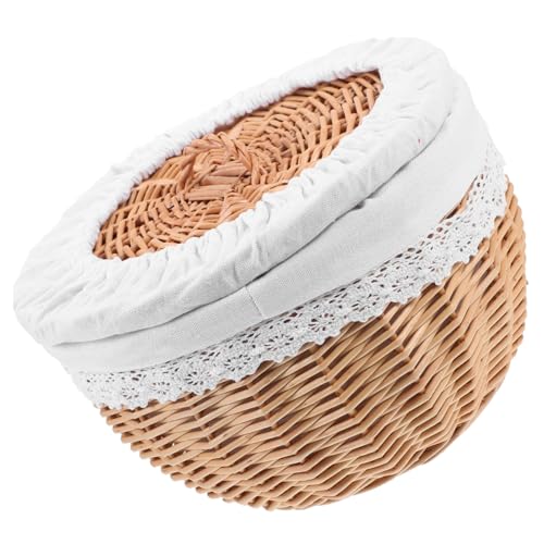 GLEAVI 1Stück Geflochtener Lebensmittelkorb mit Innenfutter Dekorativer Brotkorb für Brötchen Snacks und Desserts Multifunktionale Aufbewahrungslösung GLEAVI 1Stück Geflochtener Lebensmittelkorb mit Innenfutter Dekorativer Brotkorb für Brötchen Snacks und Desserts Multifunktionale Aufbewahrungslösung von GLEAVI