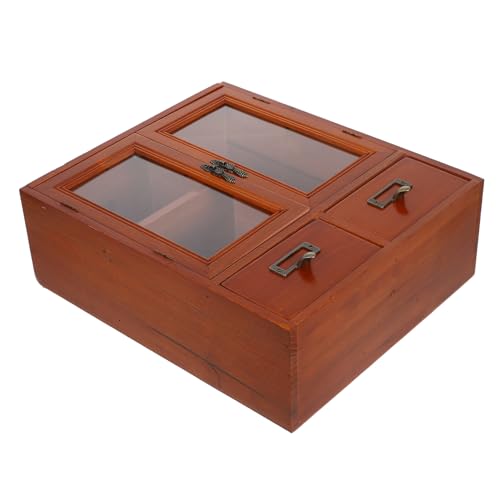GLEAVI Antiker Holzschrank Wandschrank Schmal Rustikaler Vintage-wandschrank Holz-aufbewahrungsschrank Niedriger Schrank Für Wandmontage Möbel Mit Holzosament Praktischer Küchenschrank von GLEAVI