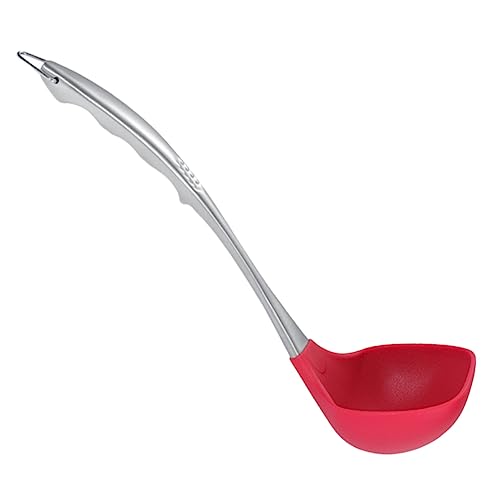 GLEAVI 1Stück Silikon Suppenlöffel mit Langgriff Roter Küchenlöffel aus Lebensmittelechtem Silikon Hitzebeständig und Langlebig für Pfannen und Töpfe Praktisch GLEAVI 1Stück Silikon Suppenlöffel mit Langgriff Roter Küchenlöffel aus Lebensmittelechtem Silikon Hitzebeständig und Langlebig für Pfannen und Töpfe Praktisch von GLEAVI