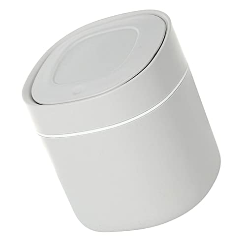 GLEAVI 1Stück Teiliger Desktop mit Abdeckung Eleganter Mülleimer Himmelgrau für Büro und Zuhause Leichter und Kompakter Abfallbehälter Umweltfreundliches Material von GLEAVI