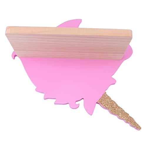 GLEAVI 1Stück Wandregal aus Holz mit Einhorn Design Kreatives Platzierungsregal für Zuhause Vielseitig Einsetzbar Wohnräumen Kinderzimmern Cafés und Restaurants Robuste Handwerkskunst von GLEAVI
